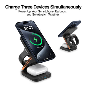 Wireless Fast Charger 3 in 1 Foldable Stand  MAGNETIC S4