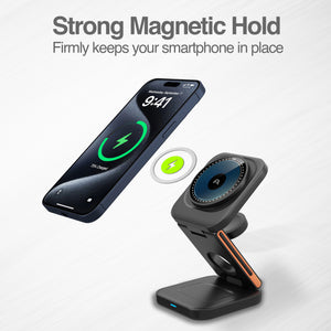 Wireless Fast Charger 3 in 1 Foldable Stand  MAGNETIC S4