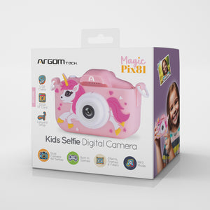 Magic Pix 81 - Kids Selfie Digital Camera, Dual Lens