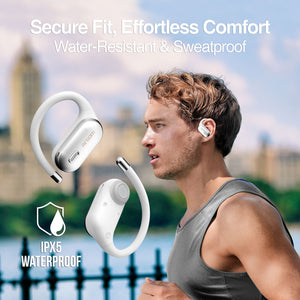 SkeiPods E90 OPEN-EAR TWS Earbuds with AI ENC Noise Canceling