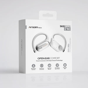 SkeiPods E90 OPEN-EAR TWS Earbuds with AI ENC Noise Canceling