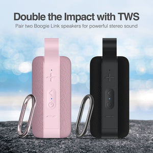 BoogieLink Portable Wireless Speaker with IPX5 Water Resistance