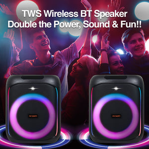 Rave Box 65 Premium Wireless BT Speaker with LED Light Show