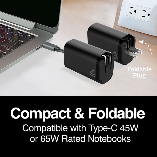 65W & 45W USB-C Foldable Charger